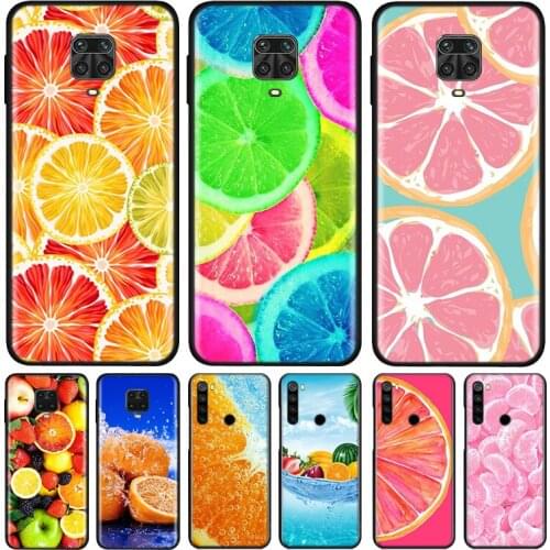 Summer Fruit Orange Silicone Cover For Xiaomi Redmi Note 9 9A 9C 9S Pro Max 8T 8 7 6 5 Pro 5A 4X 4 Prime Phone Case