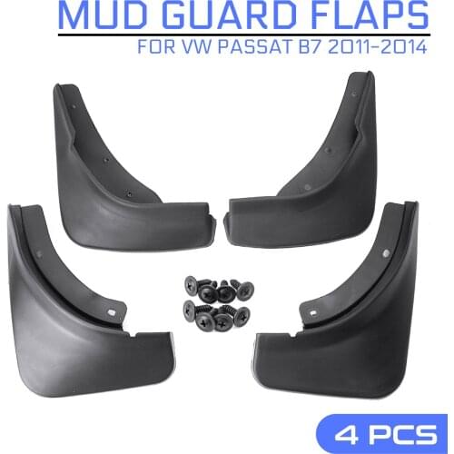 For VW Passat B7 2011 2012 2013 2014 Car Mud Flaps Front Rear Mudguards Mudflaps for Fender Splash Guards