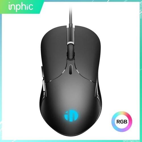 INPHIC Profession Wired Gaming Mouse 6 Buttons 4000 DPI LED Optical USB Computer Mouse Gamer Mice Game Mouse For PC Laptop