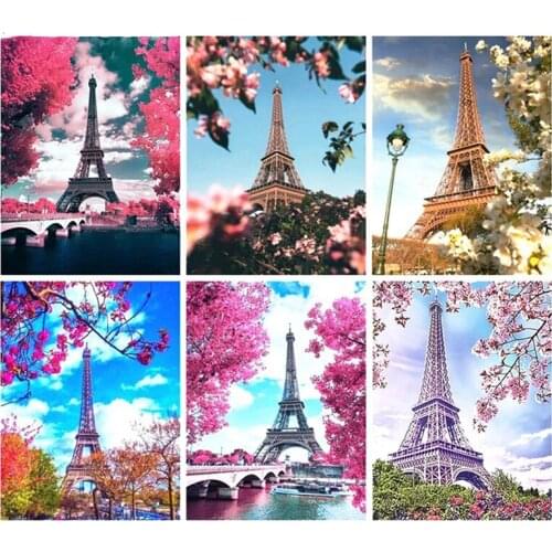 Full Square/Round Diamond Painting Landscapes Embroidery Pictures Of Rhinestones Cross Stitch Kit Diamond Mosaic Paris Craft