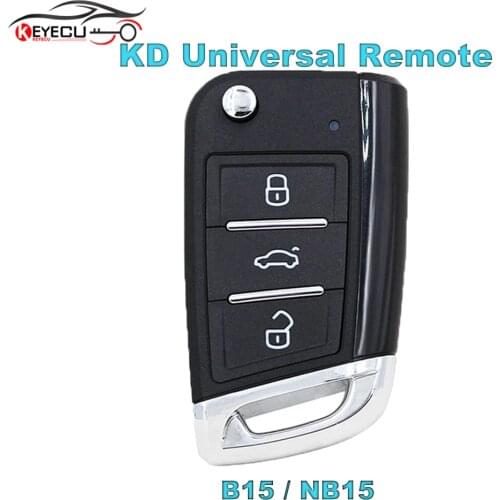 Universal Flip Remote Key 3 Button for KD900 KD-X2 Mini KD Key Tool for KD900 KD900+ URG200 KD-X2 MINI KD for VW MQB style B15