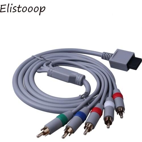 1080P Component Cable HDTV AV Audio Adapter Cable Cord Wire 5 RCA AV Cable F for Nintendo Wii Support 1080i / 720p HDTV System