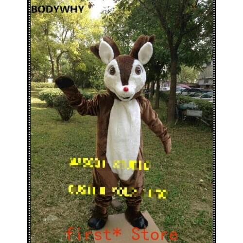 Deer Mascot Costume Cosplay Party Game Dress Unisex Advertising Halloween Adult Event Apparel Cartoon Character Birthday Clothes
