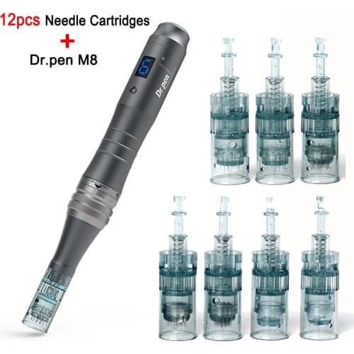Hot Selling Ultima M8 Wireless Derma Pen 3 Slots Miconeedling Pen 6 Speed Dr Pen With 10pcs Micro Needl Cartridges For Face Care
