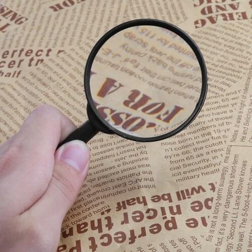 Magnifier 60mm Hand Held 5X Magnifying Loupe Reading Glass Lens JUN13