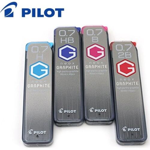Pilot 4 tubes/lot Neox High-Purity Graphite Pencil Lead - 0.7 mm H/HB/B/2B For Mechanical Writing Supplies