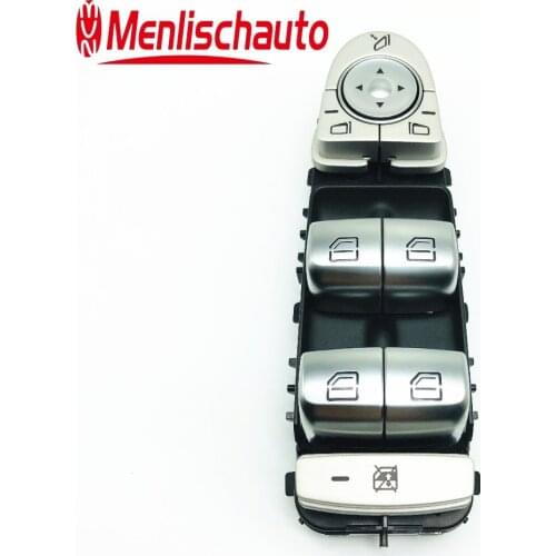 New Silver Driver Left Master Window Door Switch 2229056800 A22290568009051 For 2015-2016 German Cars C Class