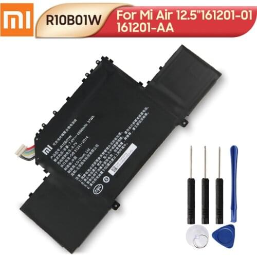 Original Replacement Laptop Battery R10B01W For Xiaomi Mi Air 12.5-inch Laptop 161201-01 161201-AA 4866mAh Laptop Battery