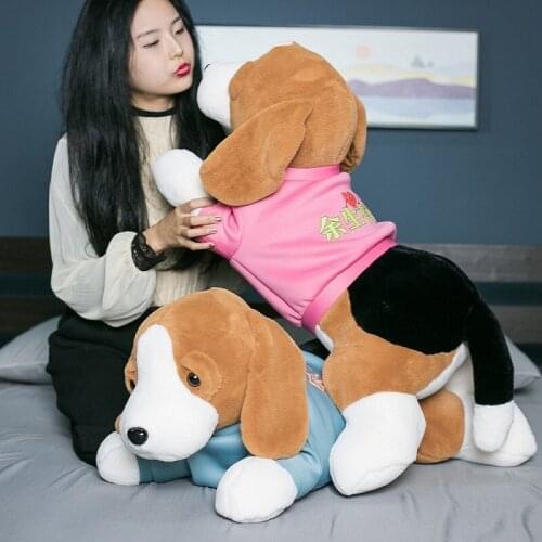 Beagle Dogs Doll Plush Toys Wholesale Wedding Doll Activity Pillow Children Doll Custom Logo Delivery