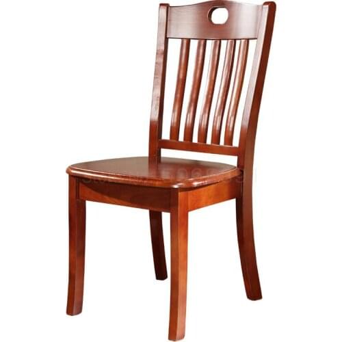 All-solid Wooden Chair Family Dining Room Chinese Modern Simple Backrest Stool Log Desk Chair Hotel Dining Chair