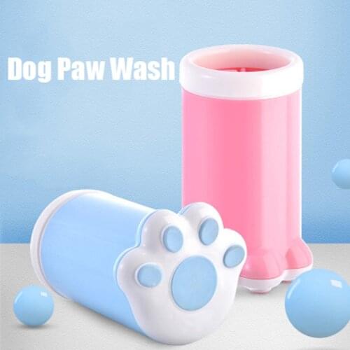 Dog Paw Cleaner Cup Soft Silicone Combs Portable Outdoor Pet Foot Washer Cup Paw Clean Brush Quickly Wash Foot Cleaning Bucket