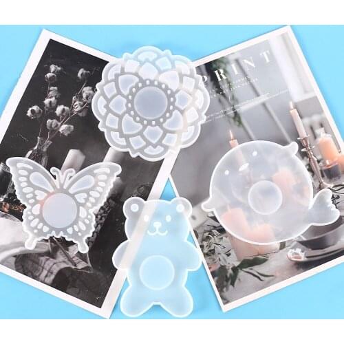 Silicone Mold Cute Candle Holder Mold DIY Special Craft Supplies for Table Home Decoration