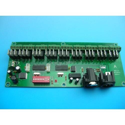 27 channel easy DMX LED controller dmx decoder & dmx driver 27 Channel 9 Group dmx controller DC 7~24V input, Output 27*15A