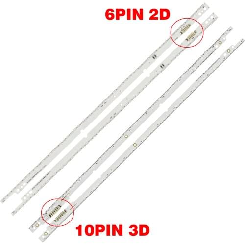 2 PCS 64/60LED LED strip 2012SVS46 7032NNB 3D 572mm for UA46ES5500R UN46ES8000 LTJ460HQ10 LTJ460HN06