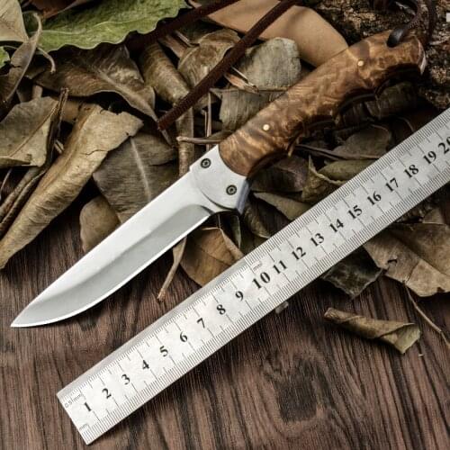 High-quality wooden small hunting knife tactical knife outdoor hunting camping knife tool knife gift