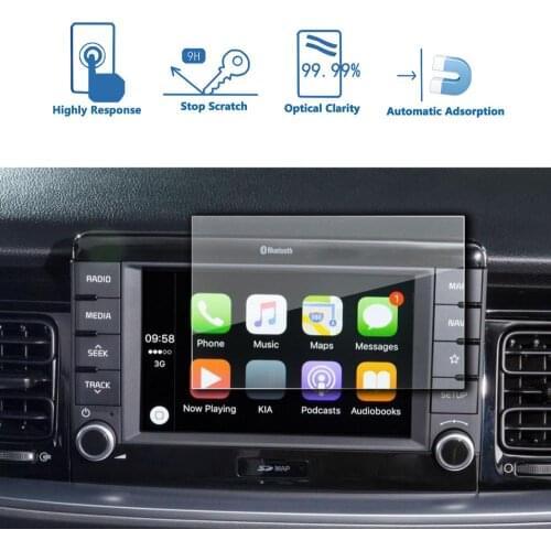 LFOTPP For Stonic 7 Inch 2017 2018 Car Multimedia Radio Display Screen Protective Film Auto Interior Protective Sticker