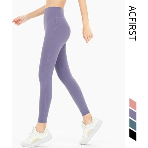 AcFirst New Purple Women Yoga Pants High Waist Seamless Leggings Push Up Leggins Sport Fitness Running Seamless Bodycon Gym Girl
