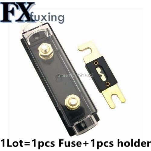 1Set ANL-H ANL-B Transparent Car Fuse Box ANL Fuse Holder Distribution in line 0 4 8 GA Positive With ANL Fuse Fusible 100A 200A