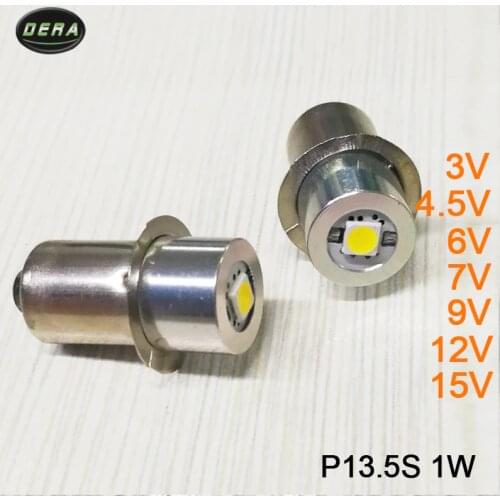 1w P13.5s 3v 3.7v(3.4-4.2v)4.5v 6v 7v 9v 12v 15v LED flashlight torch bulbs with led flashlight bulb light 1watt