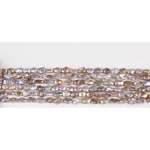 10-11mm purple keshi Irregular Pearl Strands in bulk
