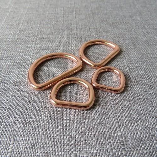 100 pcs 15mm 20mm 25mm 32mm straps webbing metal buckle D rings for handbag backpack bag dog collar leash harness DIY accessory