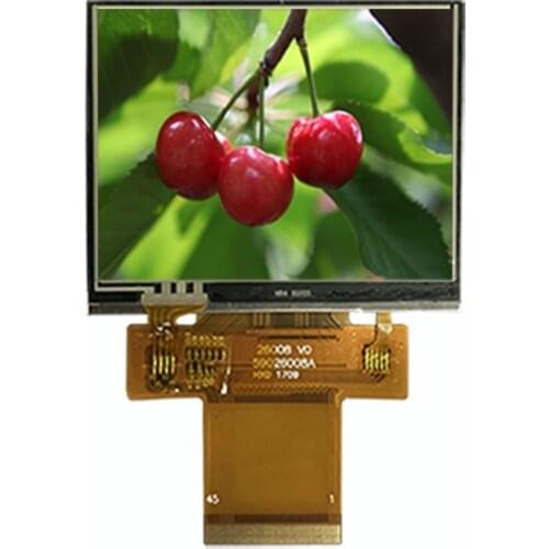 2.6 inch 320*240 in landscape, ILI9342C, sunlight readable,MCU,RGB,3/4 SPI interface TFT LCD module with touch panel