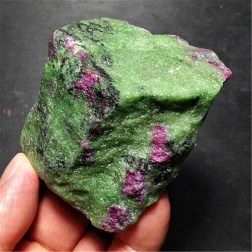 Natural red and green mineral raw stone samples 1pcs