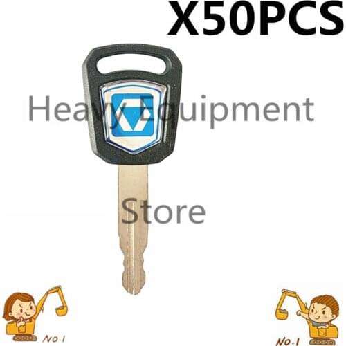 50 Pcs Heavy Industrial Equipment Key For Xugong XCMG Excavator Loader Truck