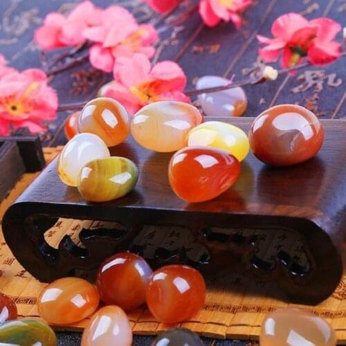 500g Agate Cobblestone Garden Creative Lovely 2019NEW Hot Quality Rain Stone Natural Pebbles Garden Suppiles DIY Ornament Craft