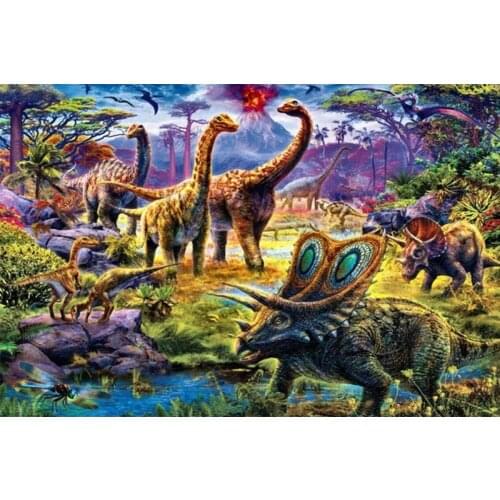 5D DIY Square/Round Diamond dinosaur Cross Stitch Diamond Embroidery Needlework home Decoration J0115