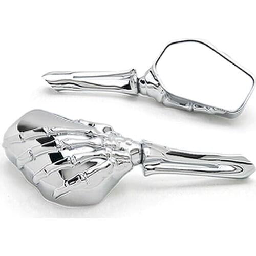 Brand new Chrome Custom Motorcycle Skeleton Bone Mirrors For Suzuki Boulevard S40 S50 S83