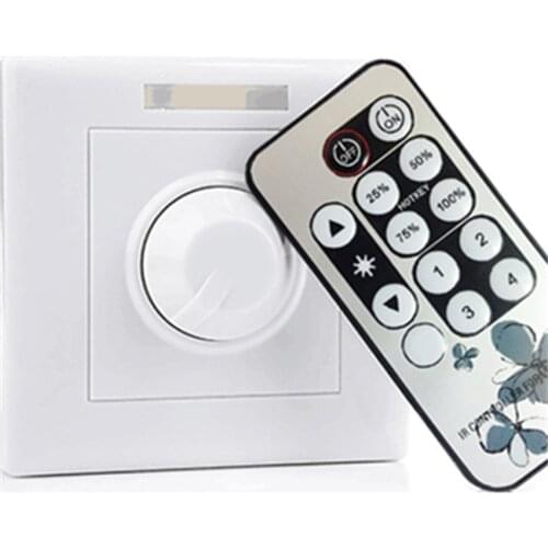 Free Shipping Hot Selling 0-10V dimmable LED panel dimmer controller bu manually or ir remote control 3 years warranty