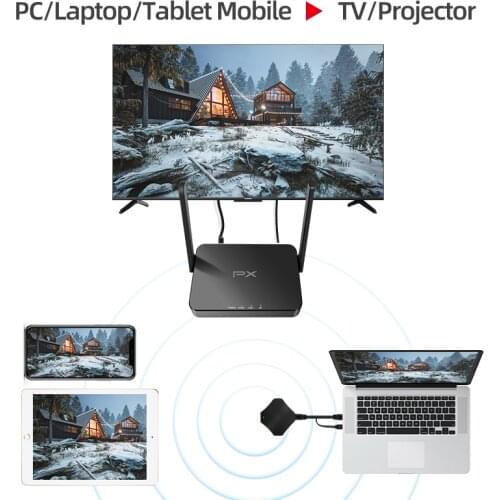 PX Wireless Conference Presentation System WiFi Hdmi Transmitter Receiver Audio Video Projection Screen Mirroring toTV Projector