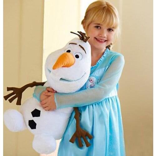 Disney Movies Frozen 30/50cm Olaf Snowman Plush Toy Cartoon Stuffed Animals Doll Kawaii Room Decor Toys For Children Girl Gifts