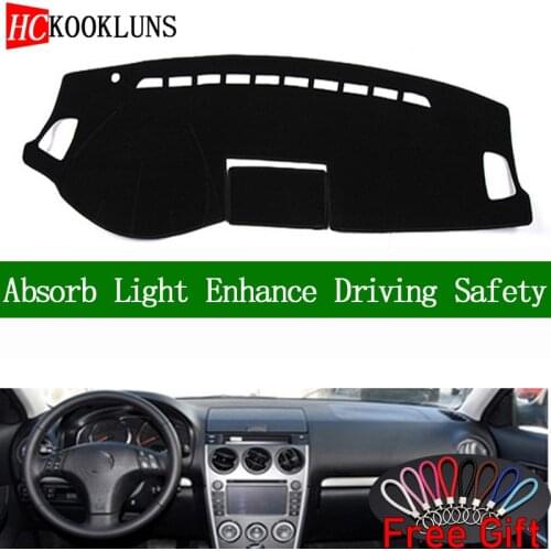 For mazda 6 2004 2005 2006 2007-2016 Dashboard Cover Sun Shade Non-slip Dash Mat Pad Carpet Car Stickers Interior Accessories