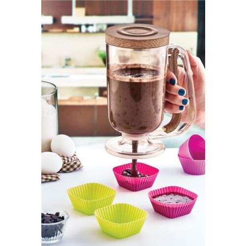 Dough Porter Mixer Dispenser Adjustable Apparatus With Scale Pouring Preparation Baking Tool For Cake Crepe Cream Muffin