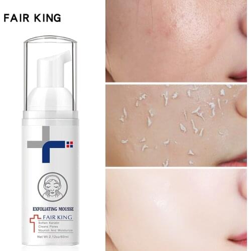 60ml Facial Exfoliating Mousse Peeling Gel Face Scrub Deep Remove Cleaning All Skin Types Moisturizing Skin Face Washing Product