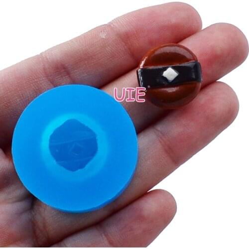 GYL294U 12.3mm Round Cake Silicone Mold Fondant Cake Decoration Candy Resin Clay Earrings Necklace Craft Soap Candle FOOD SAFE