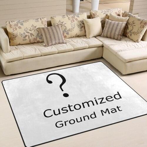 Personalized Custom Doormat Anti-slip Carpet Printed Your Pictures Flannel Customized Floor Mat For Bath Living Room Home Decor