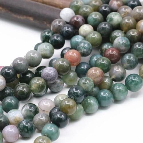 Natural Indian Agates Onyx Stone Round Loose Beads for Jewelry Making DIY Bracelet Making Carnelian Accessories Craft 15" A191