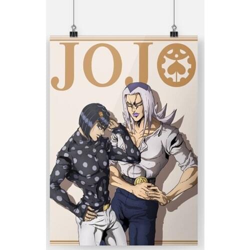 Bruno Bucciarati Leone Abbacchio JoJos Bizarre Framed Wooden Frame Canvas Poster Painting Wall Art Decor Home Decoration Prints