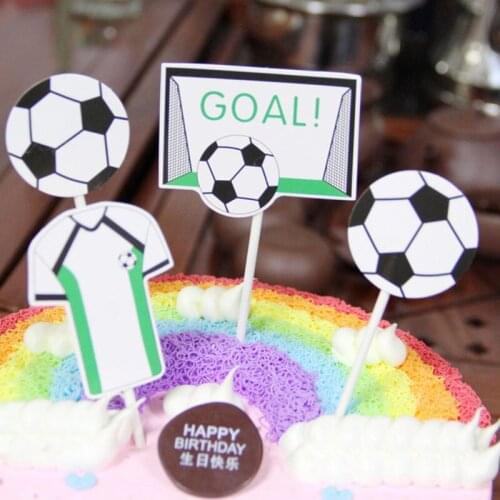 New Sport Theme Party Cake Topper Football Basketball Birthday Cake Topper for Birthday Sport Party Cake Decorations Baby Shower