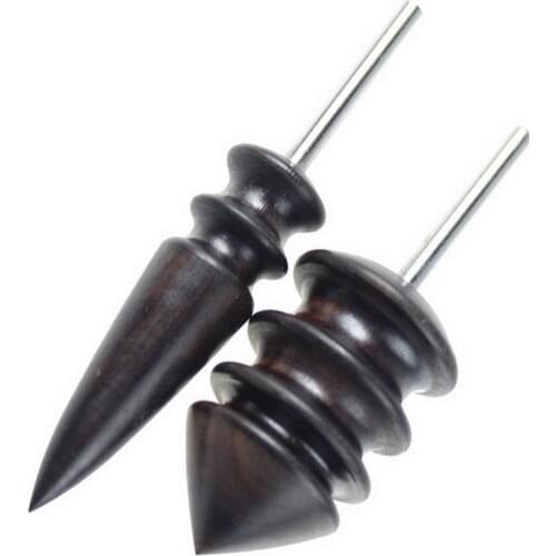 Newly Leather Edge Electric Polishing Slicker Flat/Pointed Head Sandalwood Leathers Craft DIY Tools Tip Burnisher Wood Craft Too