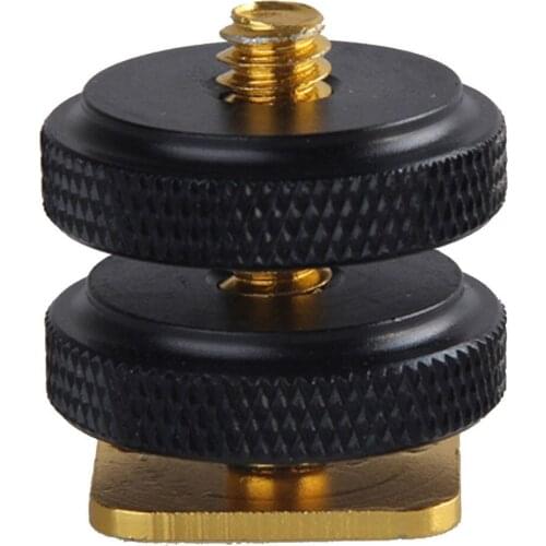 New Arrival 1Pc 1/4" Tripod Screw to Flash Hot Shoe Adapter Holder Mount Photo Studio Accessories