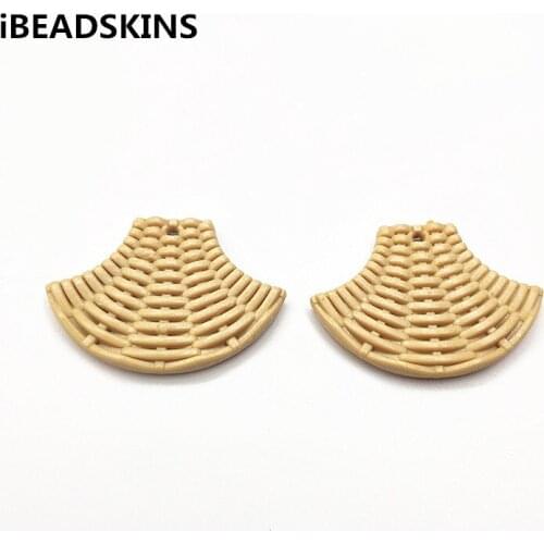 New arrival! 42x30mm 100pcs acrylic Imitation weaving sector charm for earrings accessories,Earring parts,jewelry making DIY