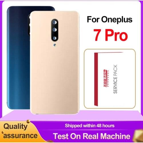 Original Back Housing For Oneplus 7 Pro Back Cover Battery Glass For One plus 7 Pro Rear Cover Replacement With Logo
