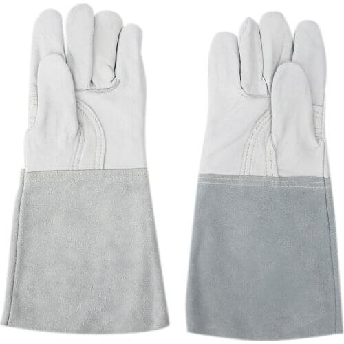 Soldering tip Pair of Sheepskin Welders Gloves Long Sleeve Working Protective Gloves for Welding