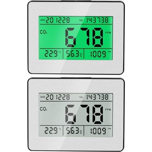 Portable Wall Mount Carbon Dioxide Air Quality Monitor EU Plug Multipurpose CO2 896B