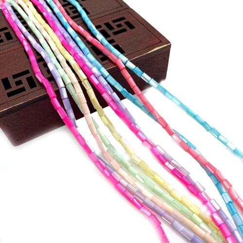 Seashell Dyed Beads Colorful Beads Wholesale DIY Necklace Bracelet Earrings Jewelry Accessories Handicraft Decoration 3X5mm