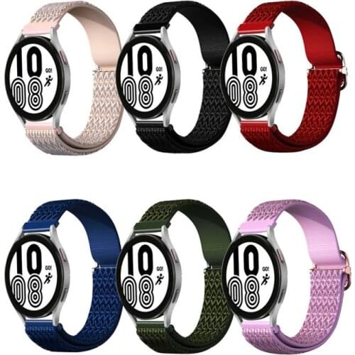 20mm band For Samsung Galaxy Watch 4/Classic/3 45mm/46mm/42mm/active 2/Gear S3 Nylon Bracelet Huawei watch GT 2 pro strap